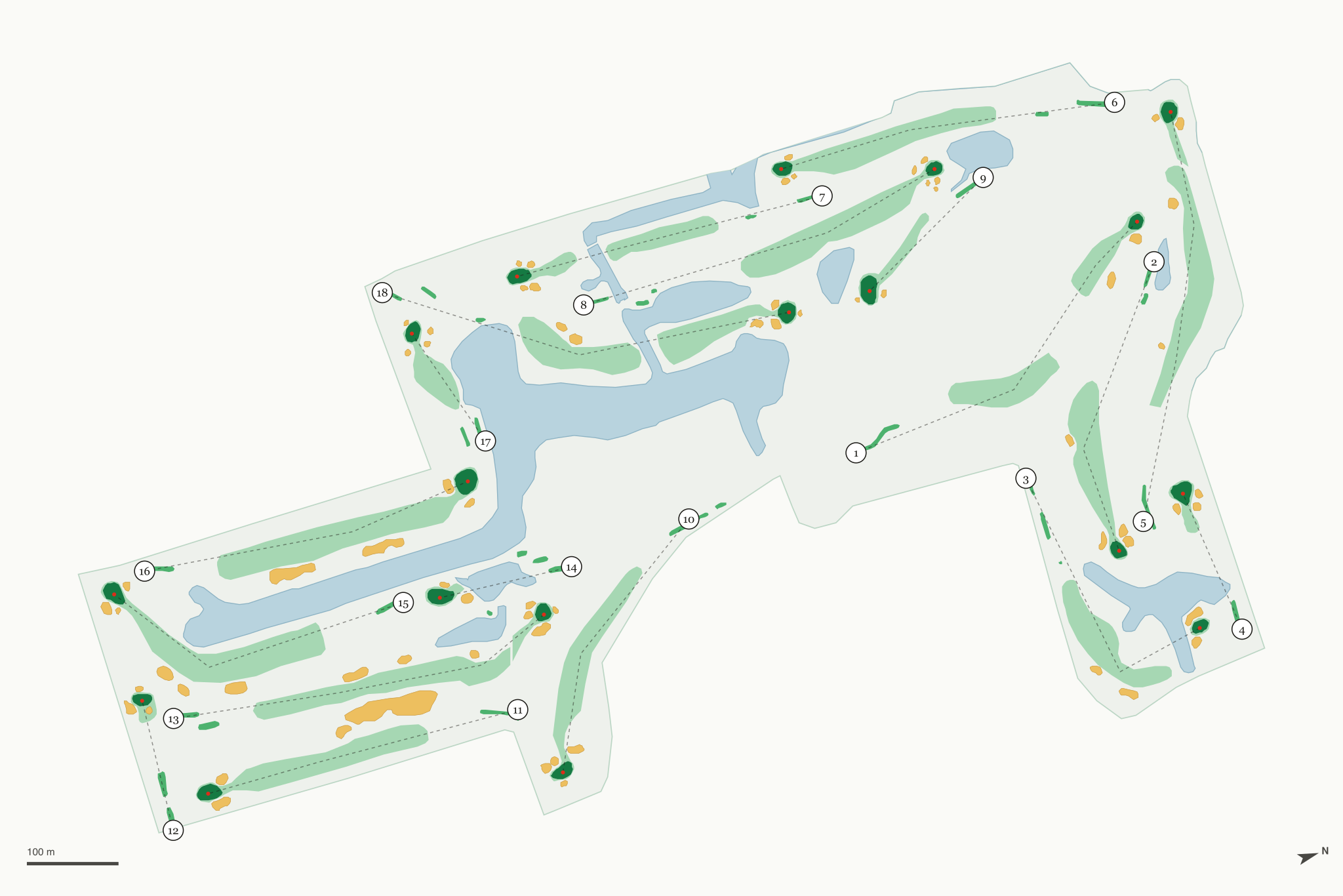 Map of East Bay Golf Club