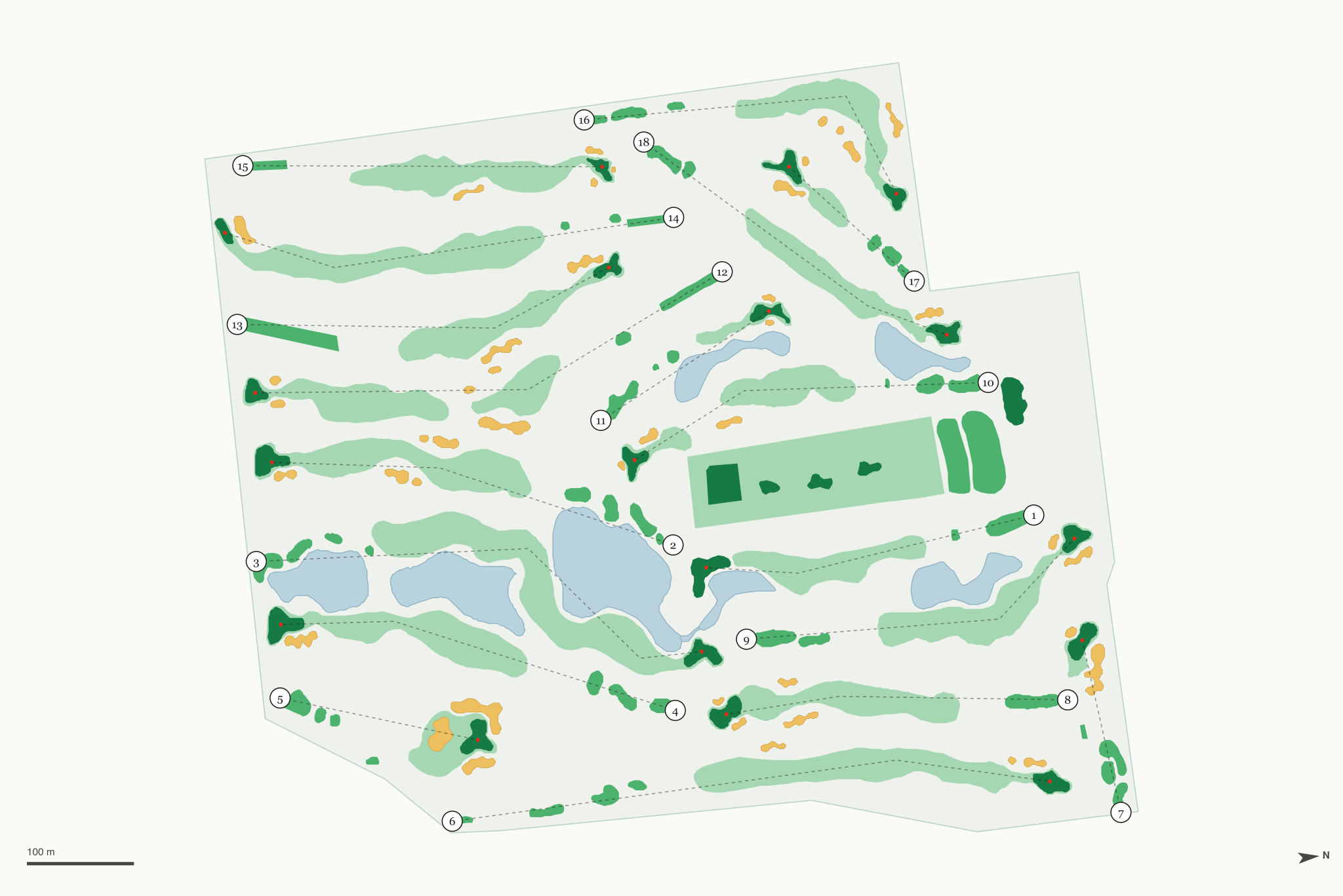 Map of Richmond Forest Golf Course