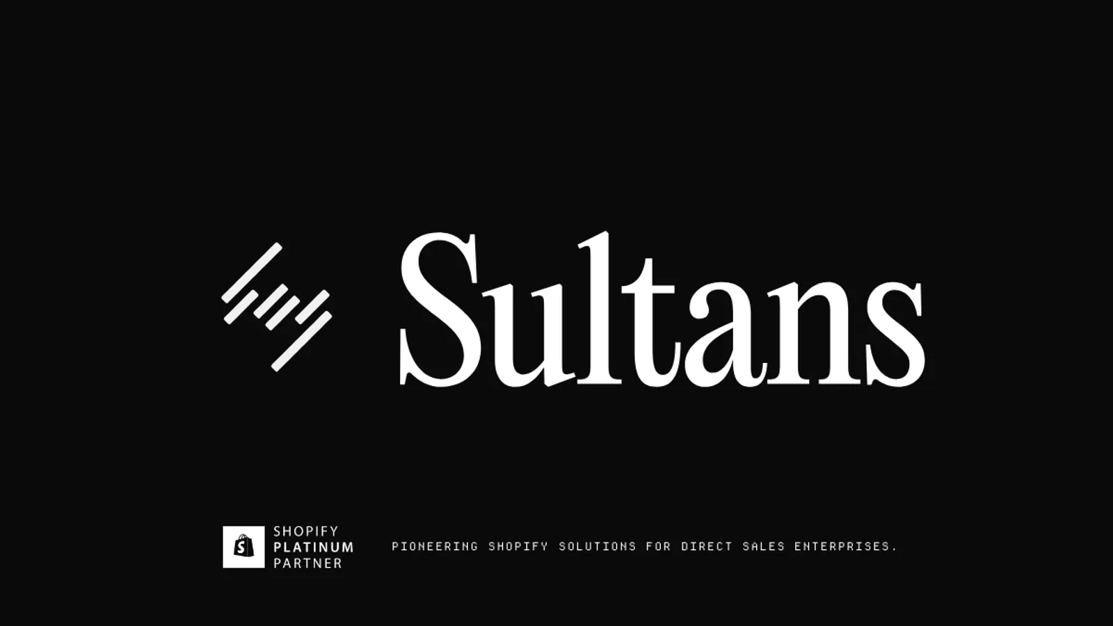 Screenshot of the Sultans Consulting homepage
