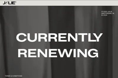 Screenshot of the Studio Jolie homepage