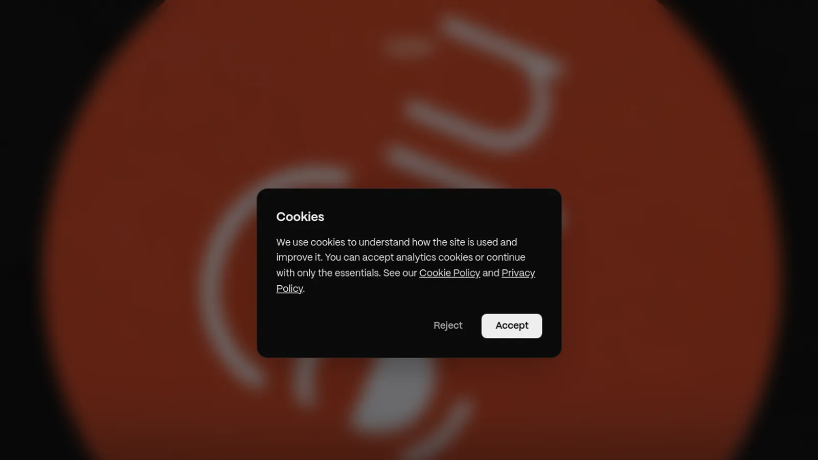 Screenshot of the WHP Creative homepage