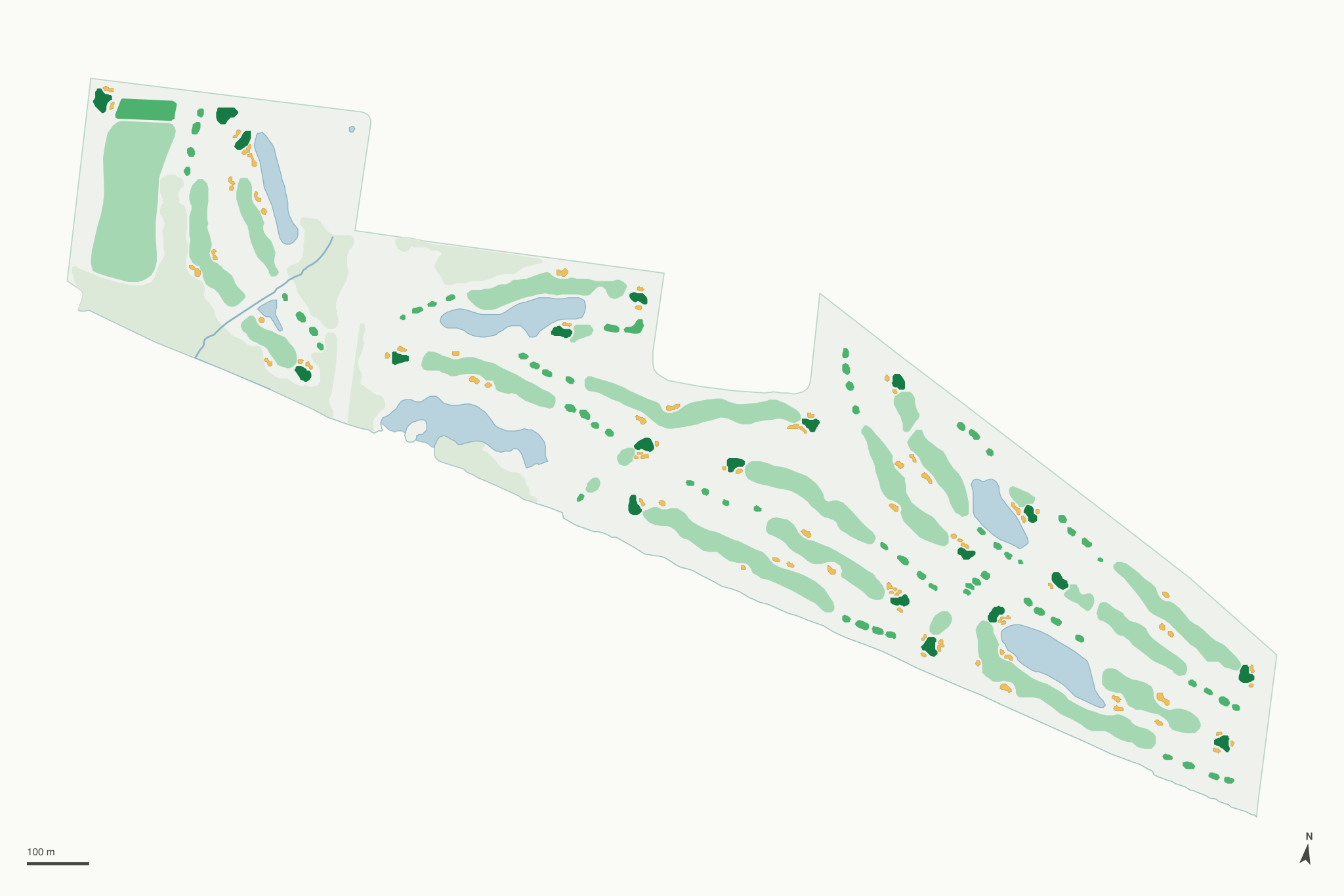 Map of Water's Edge Golf Club