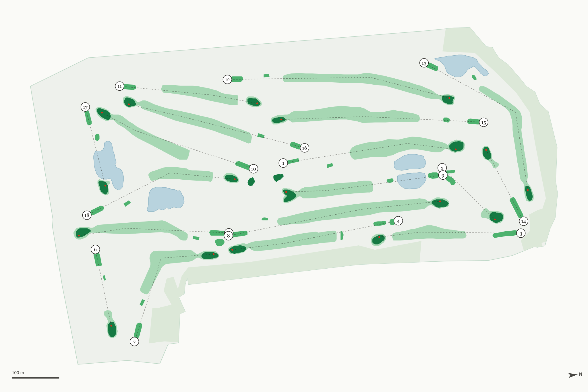 Map of Pleasant View Golf Club