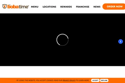 It's Boba Time Duarte website homepage