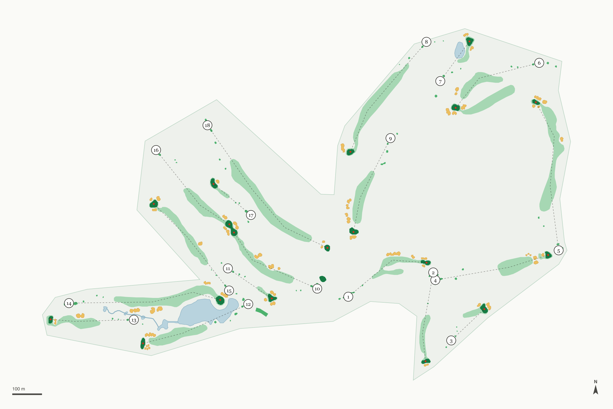 Map of Bear Mountain Ranch