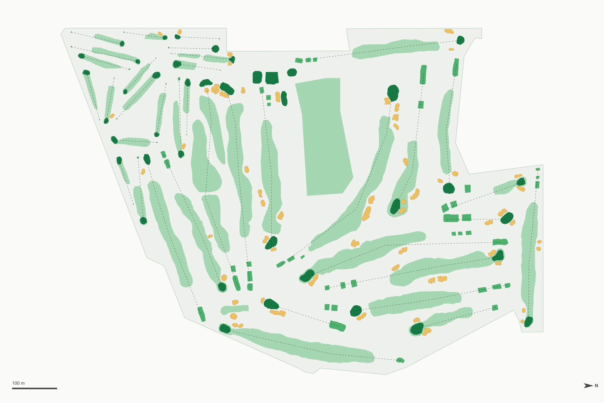 Map of Alondra Park Golf Course