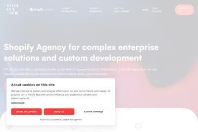 Screenshot of the Color and Code homepage