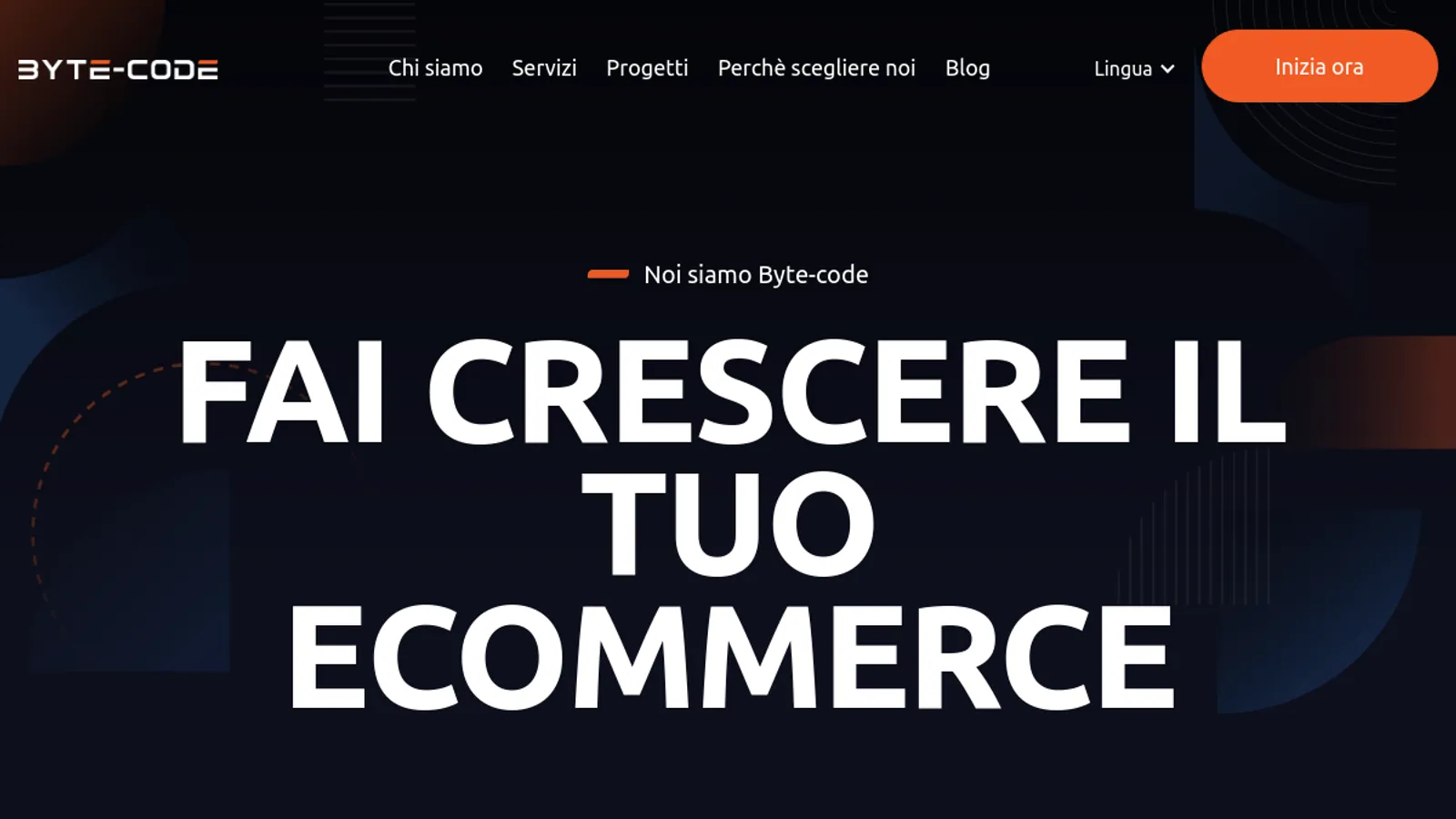 Screenshot of the Byte-Code Spa homepage