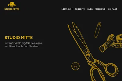Screenshot of the Studio Mitte Digital Media GmbH homepage