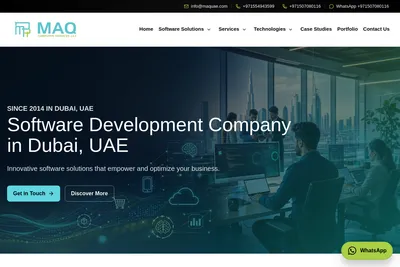 Screenshot of the M A Q Computer Services LLC homepage
