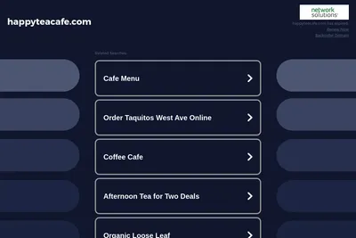 Happy Tea Cafe - La Quinta website homepage