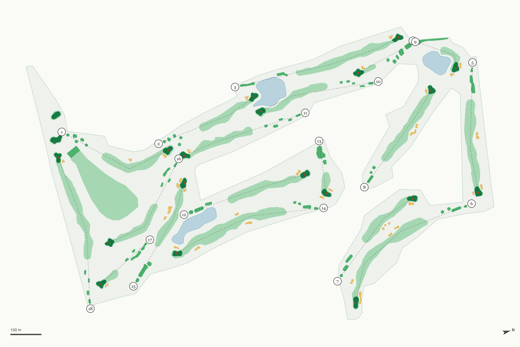 Map of Polson Bay Golf Course