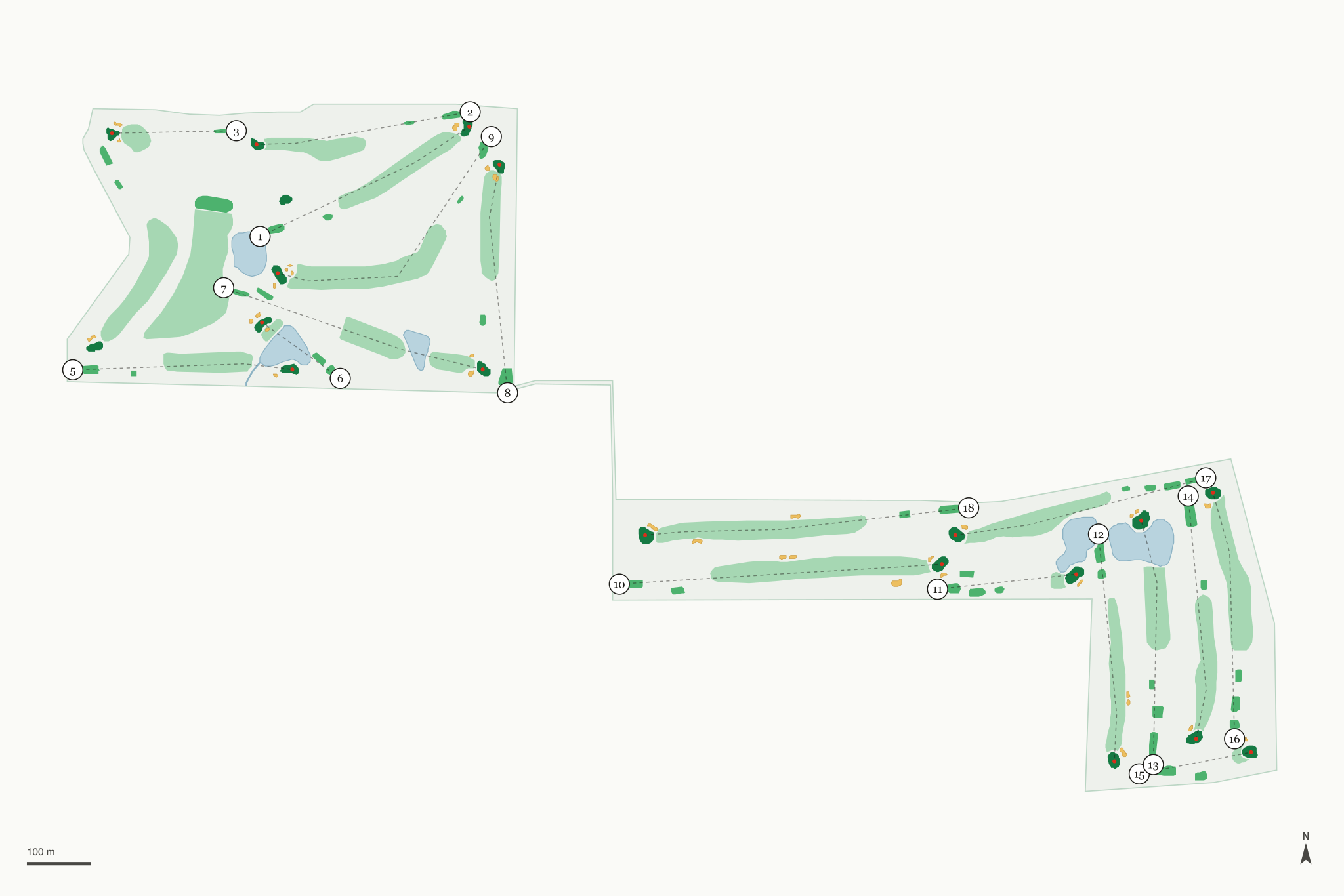 Map of Union County Golf Course