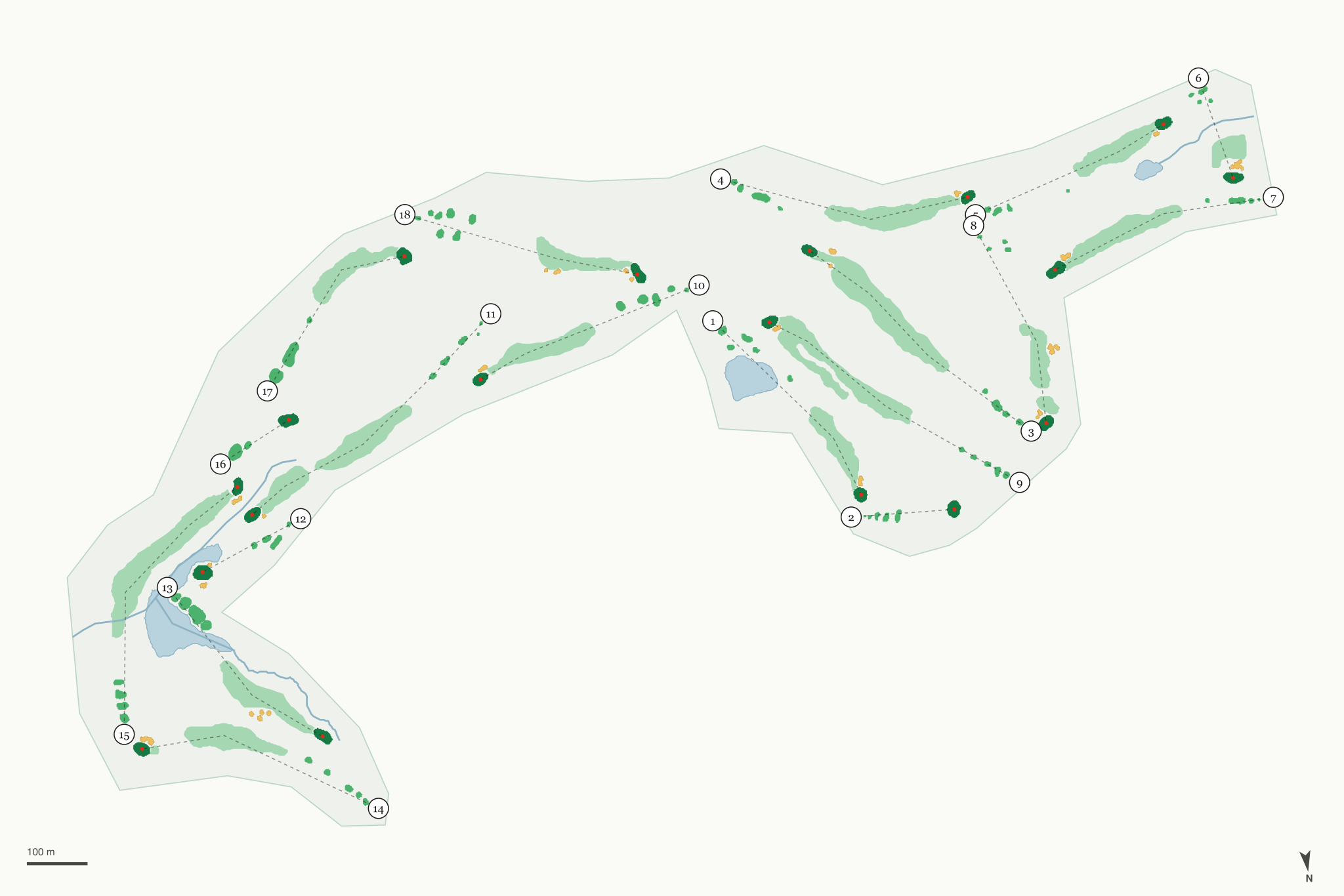 Map of General Golf Course and Pro Shop