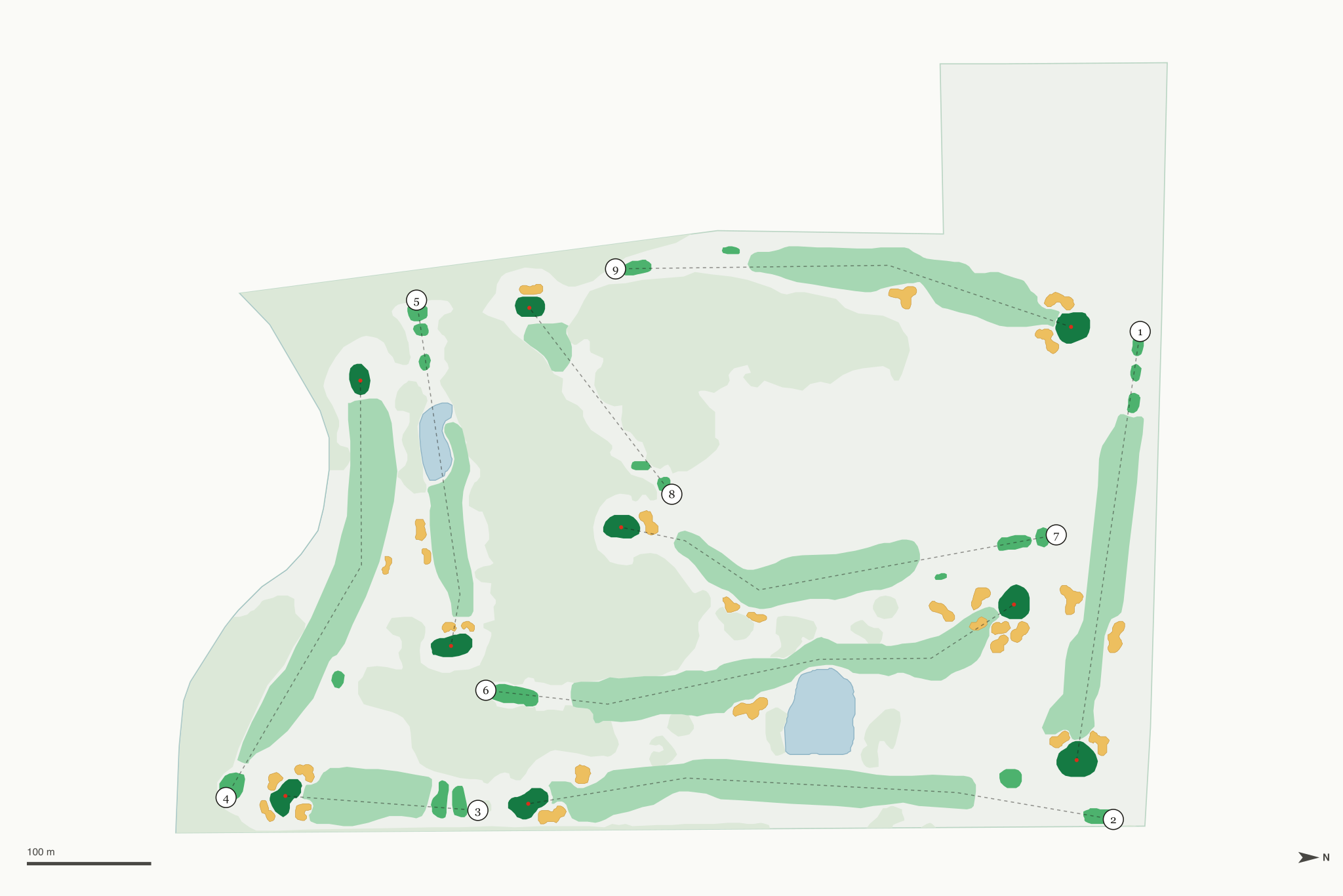 Map of Harry Mussatto Golf Course