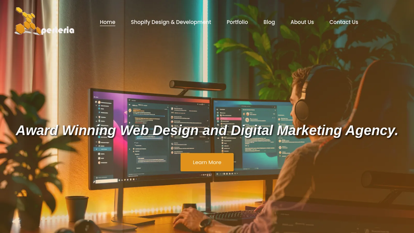 Screenshot of the Xperteria Limited homepage