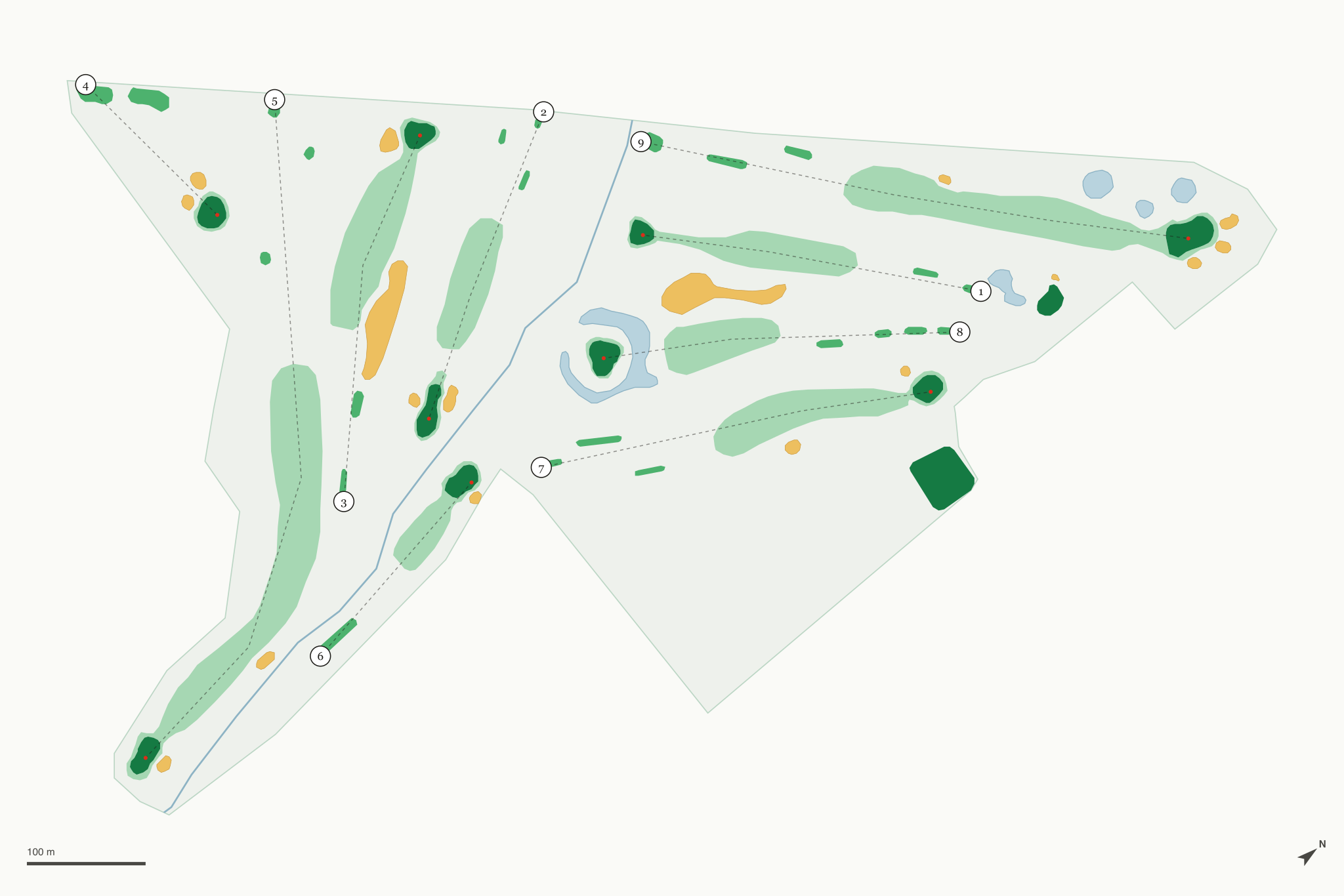 Map of Paradise Golf Course