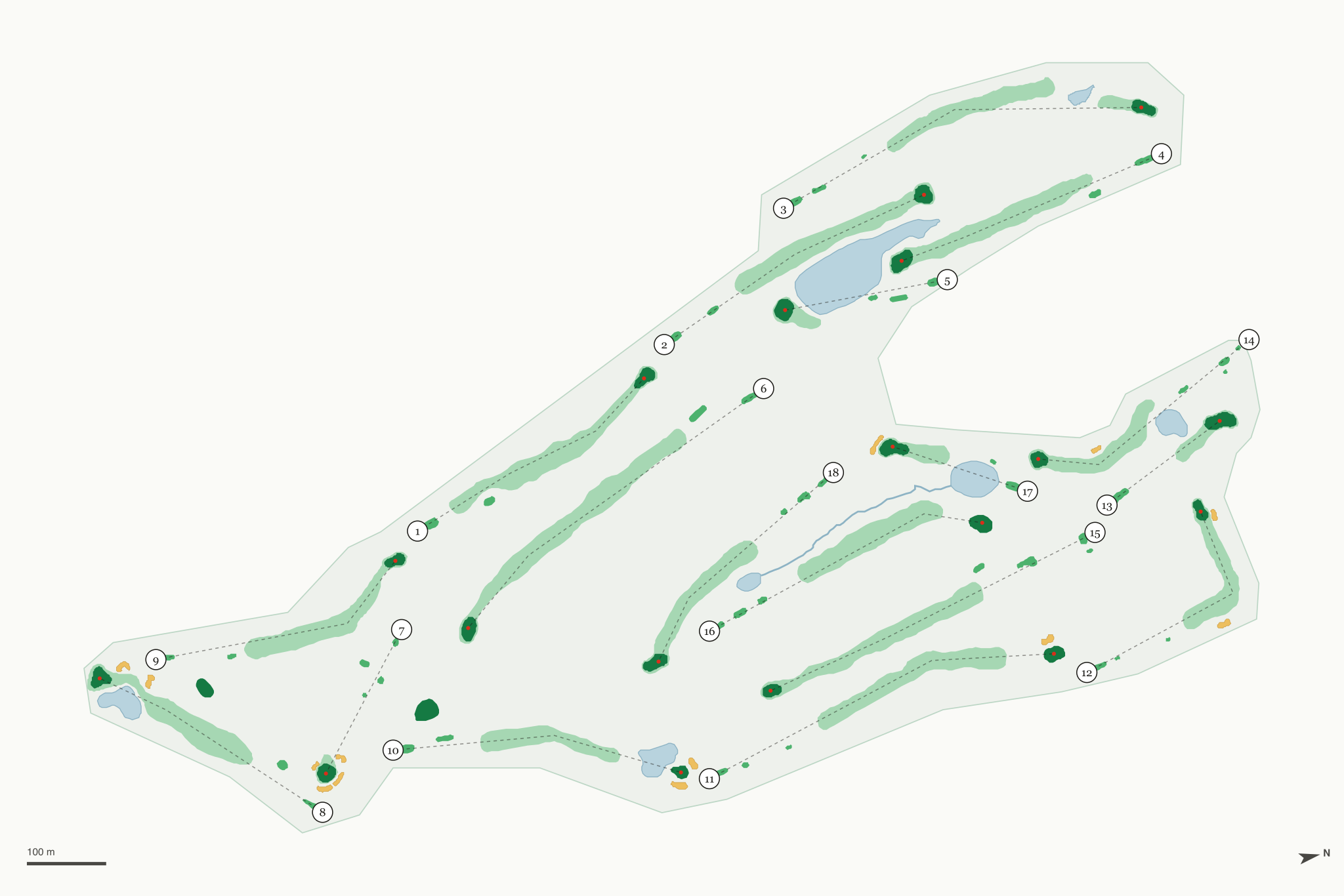 Map of A-Ga-Ming Golf Resort
