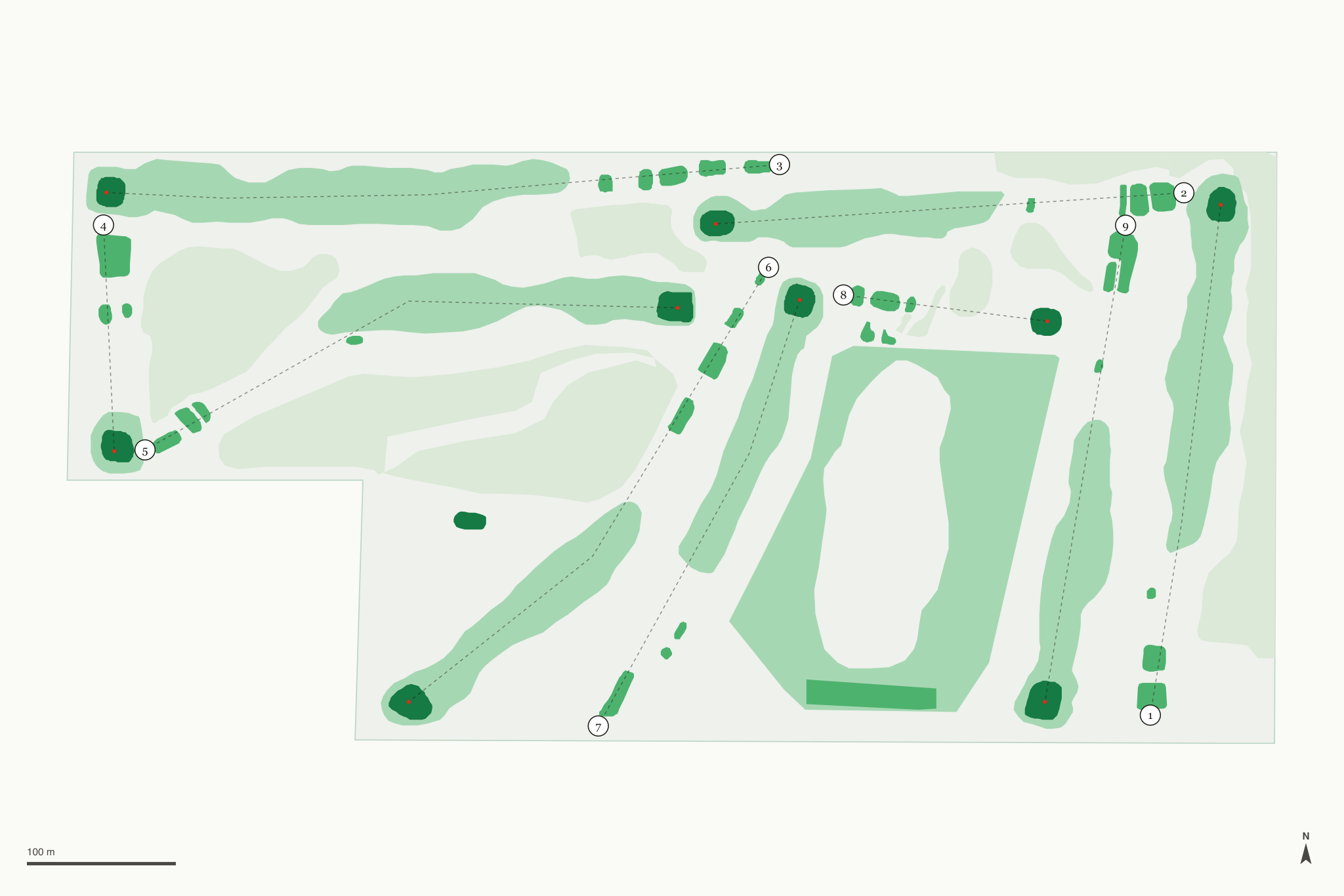 Map of Ruth Park Golf Course
