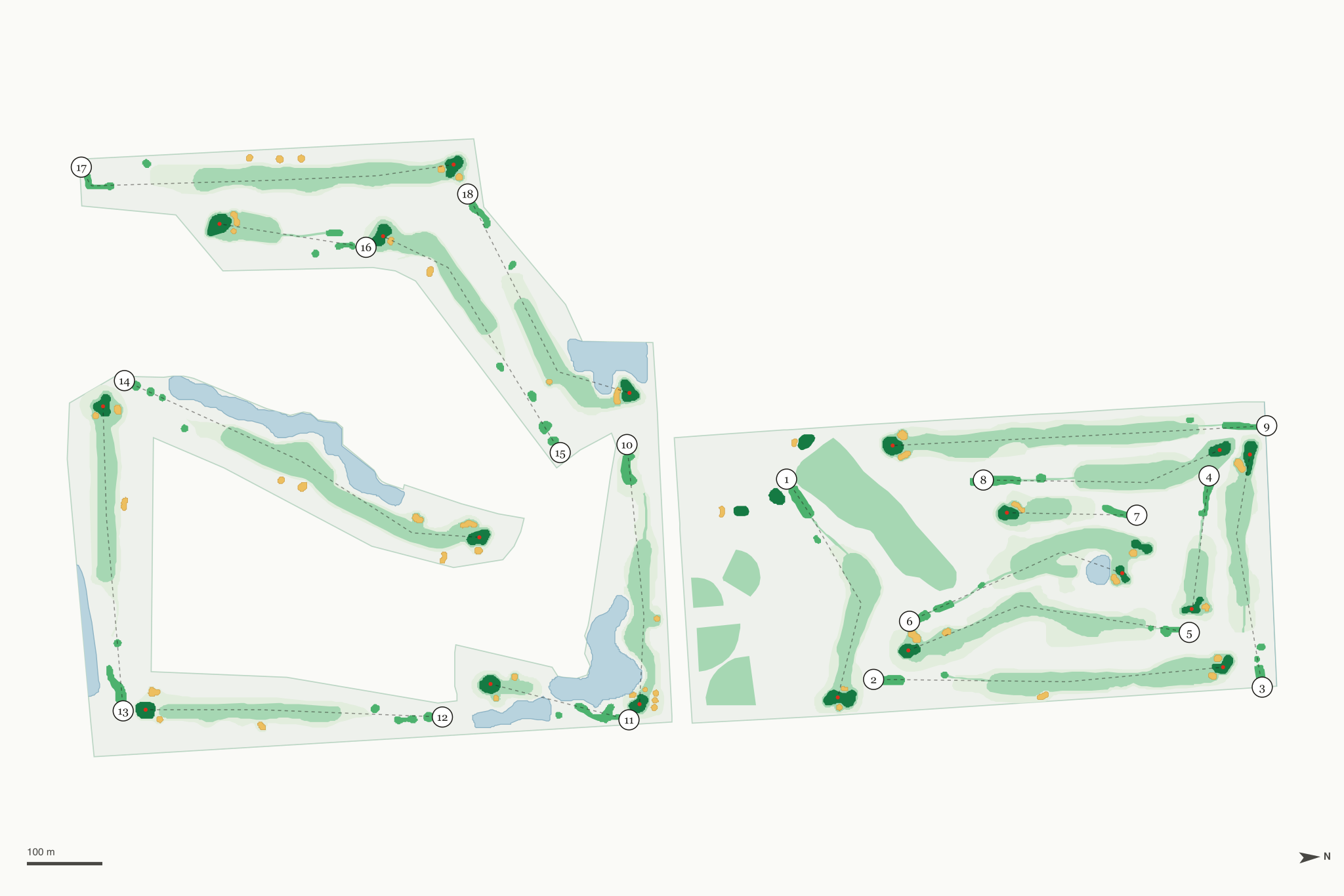 Map of Lemoore Golf Course