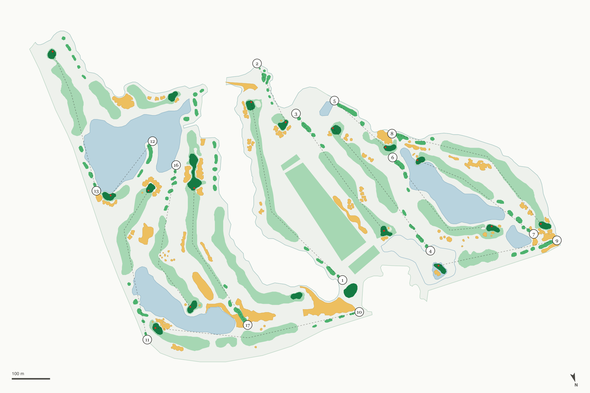 Map of Plantation Preserve Golf Course & Club