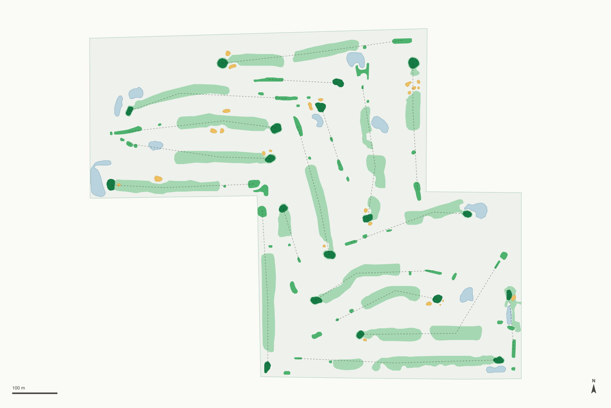 Map of Colonial Oaks Golf Club