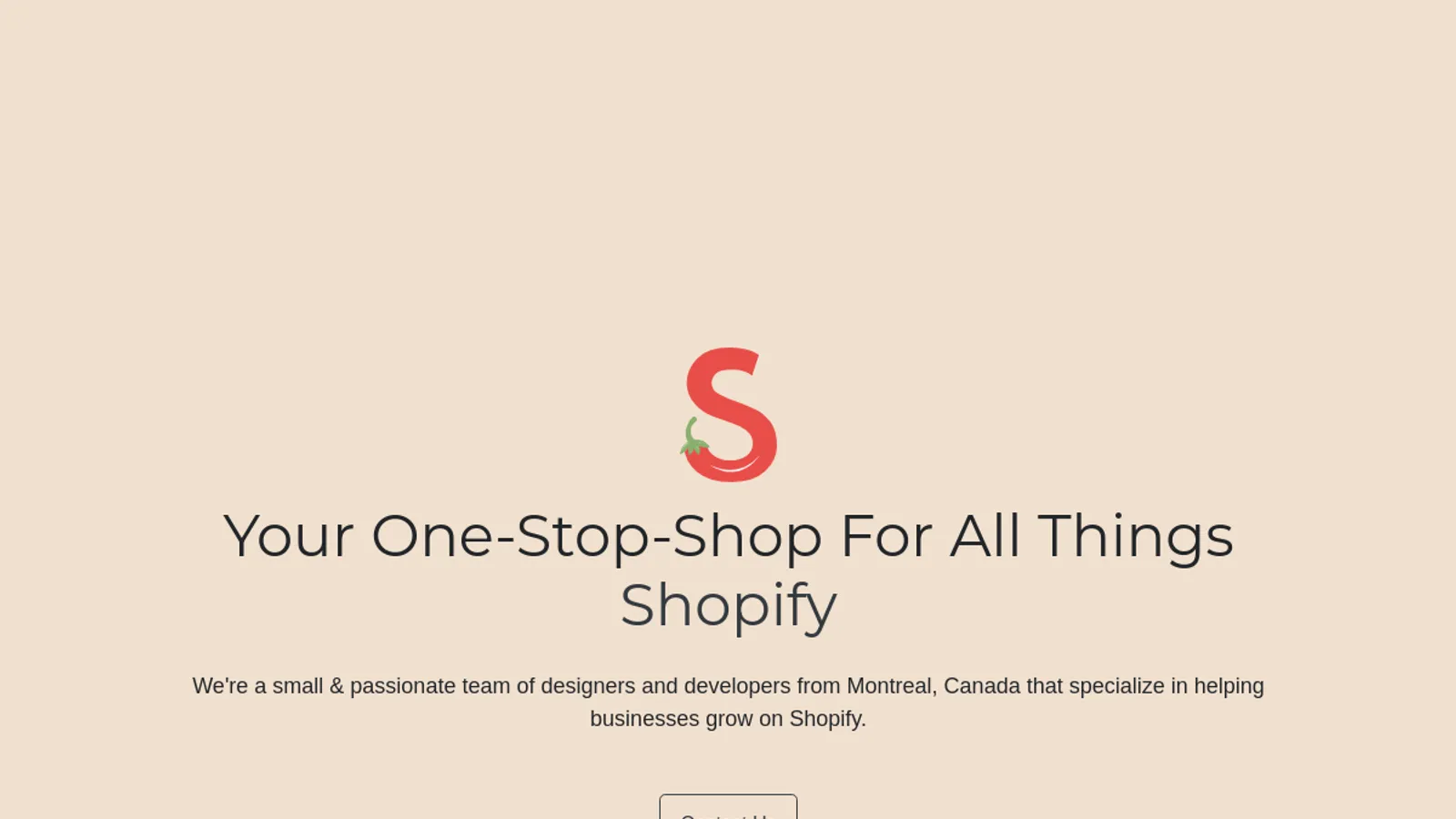 Screenshot of the SpicyDesign homepage