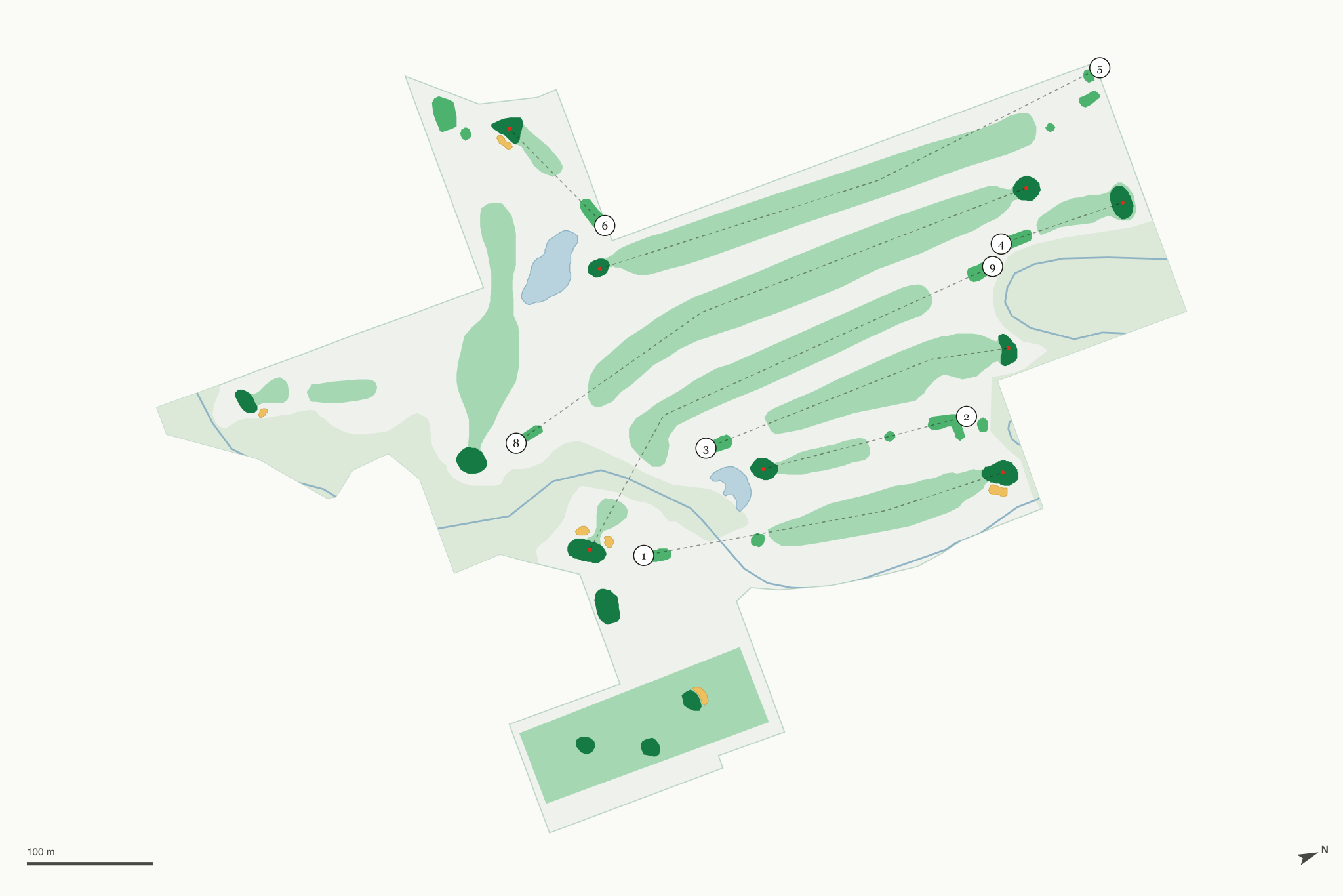Map of McKay Creek Golf Course & Driving Range