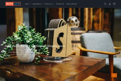 Screenshot of the pifyapp homepage