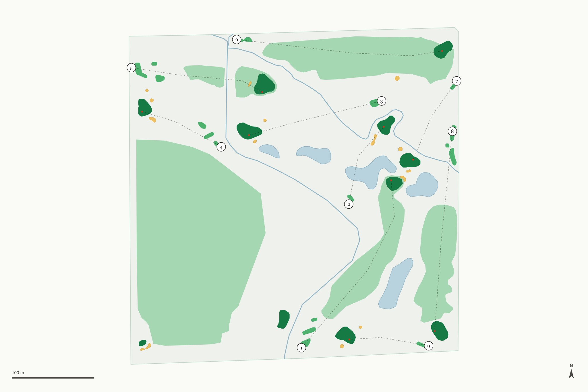 Map of Stoney Creek Golf Course