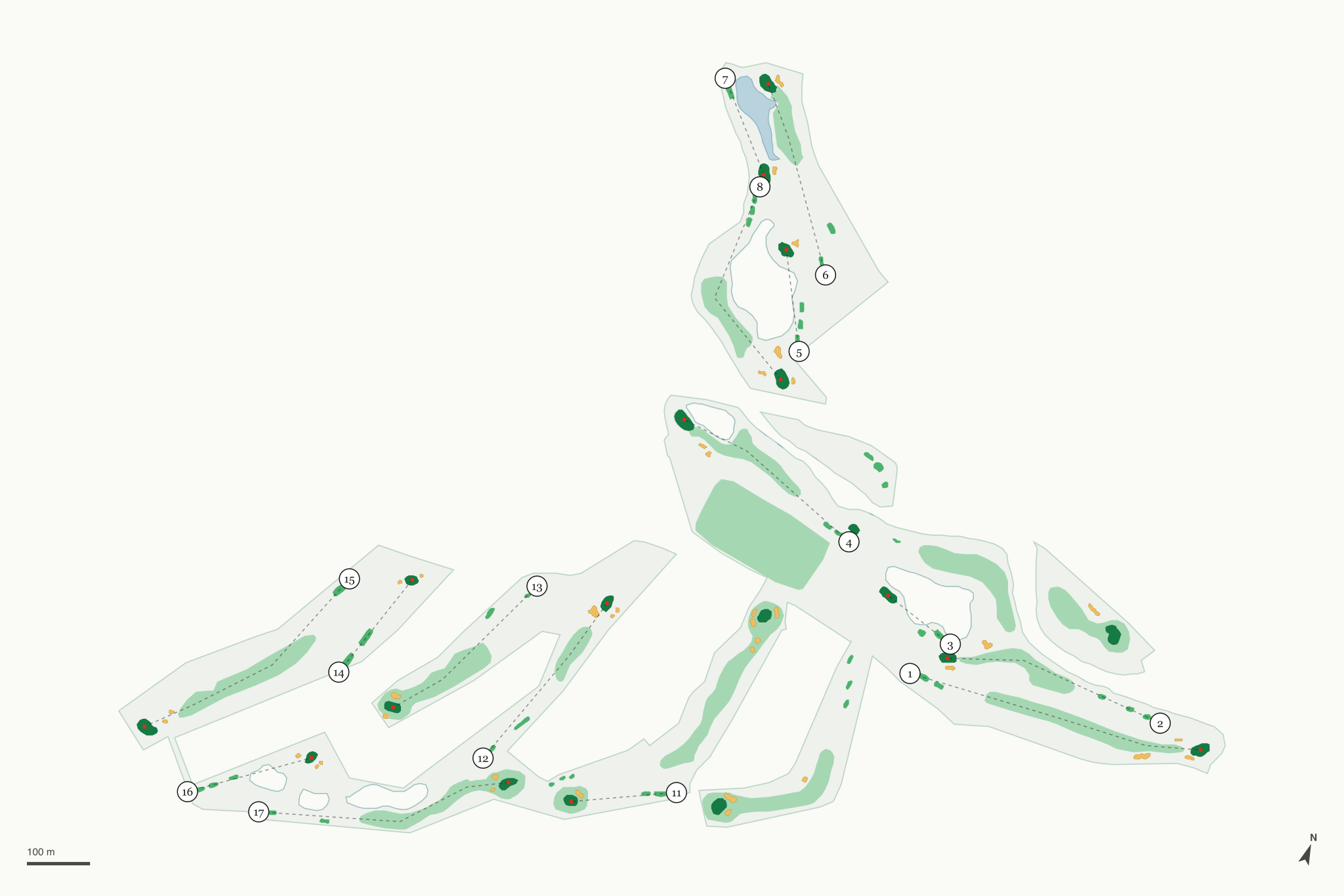 Map of Southgate Golf Club
