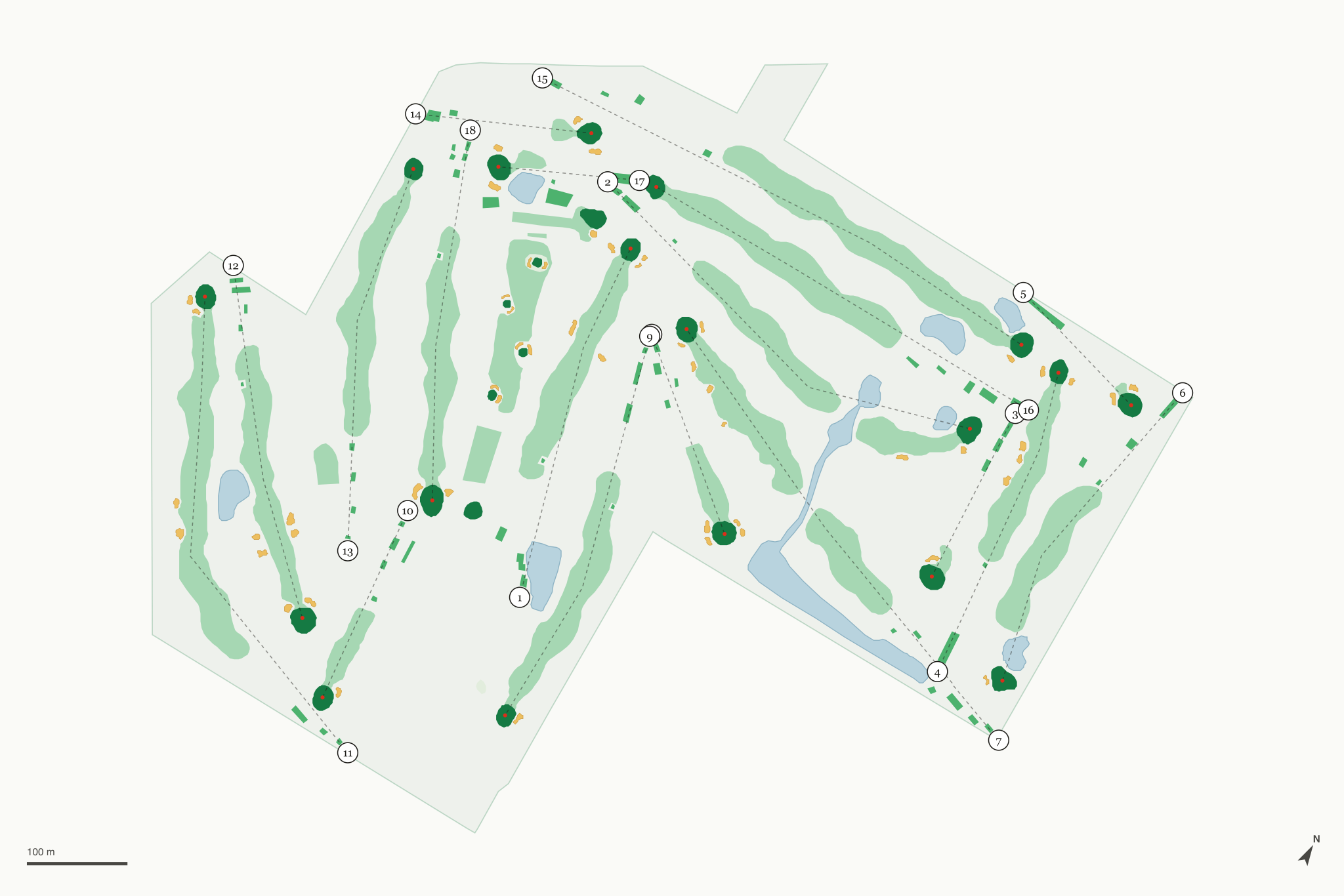 Map of Elmcrest Country Club