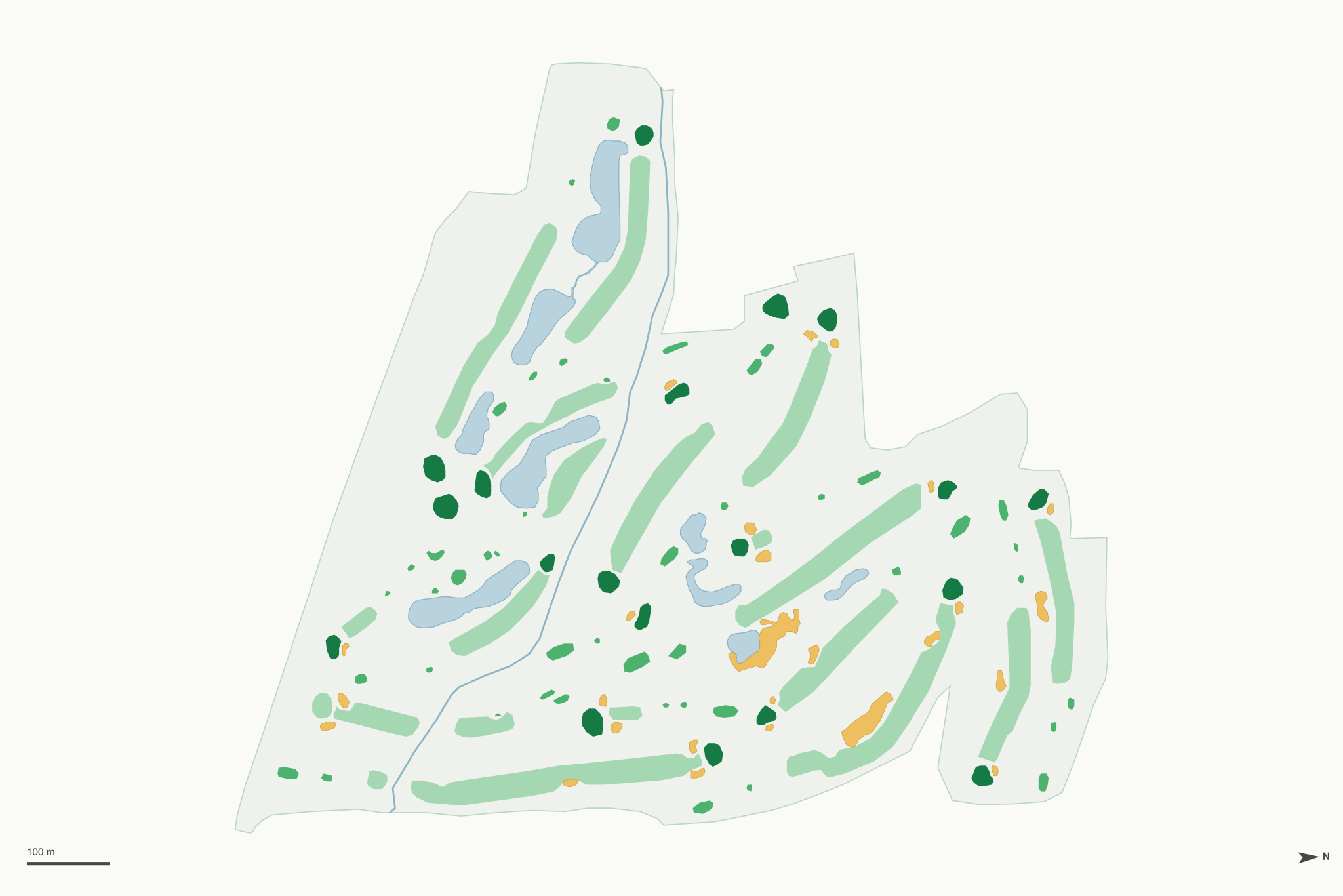 Map of Round Barn Golf Club