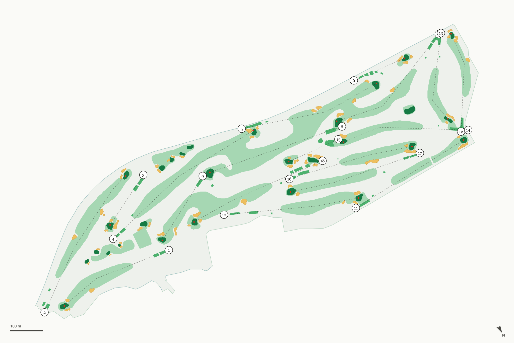 Map of Lakeside Golf Club
