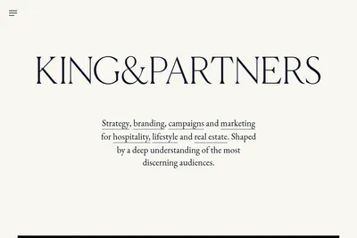 Screenshot of the King and Partners homepage