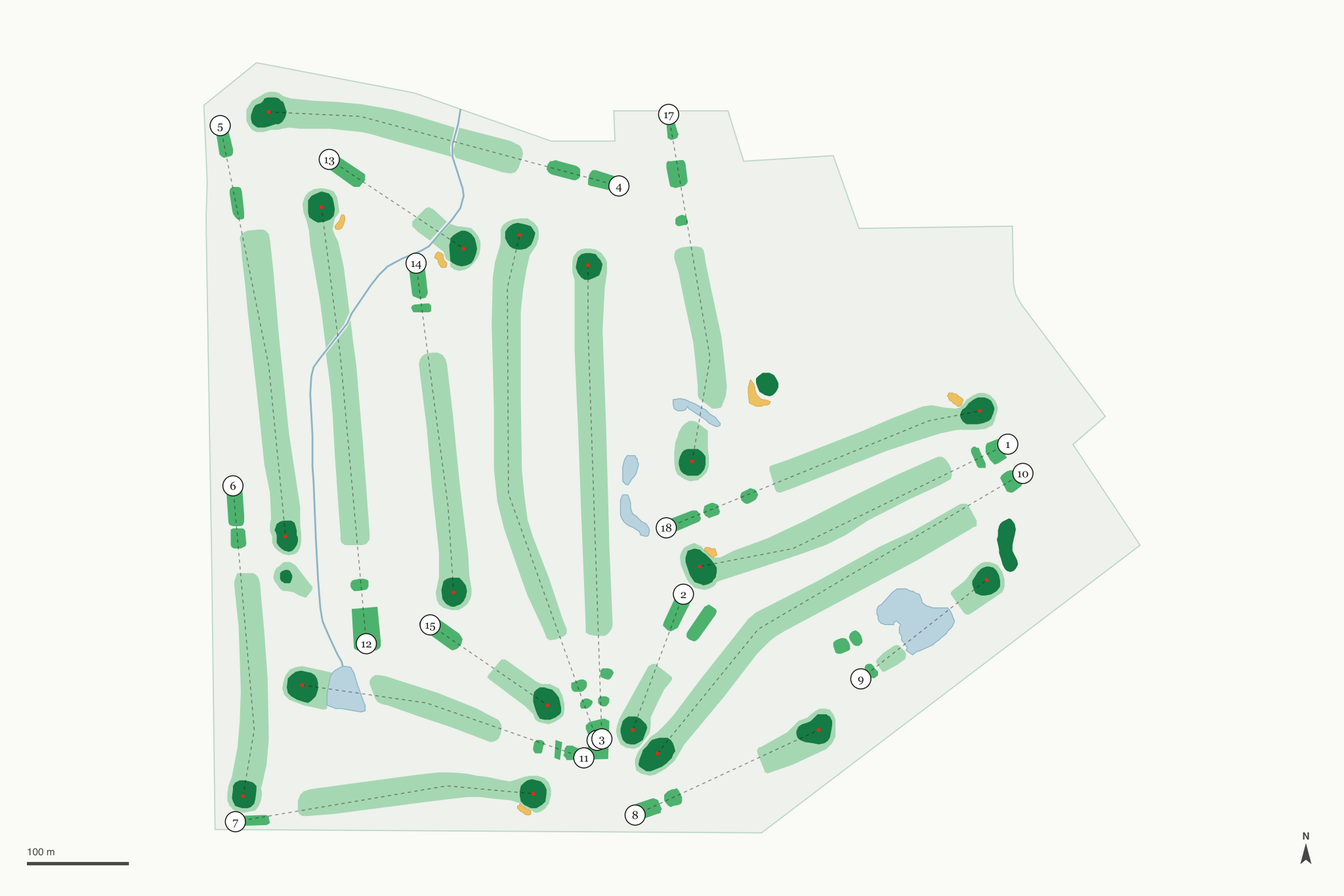 Map of Irv Warren Memorial Golf Course
