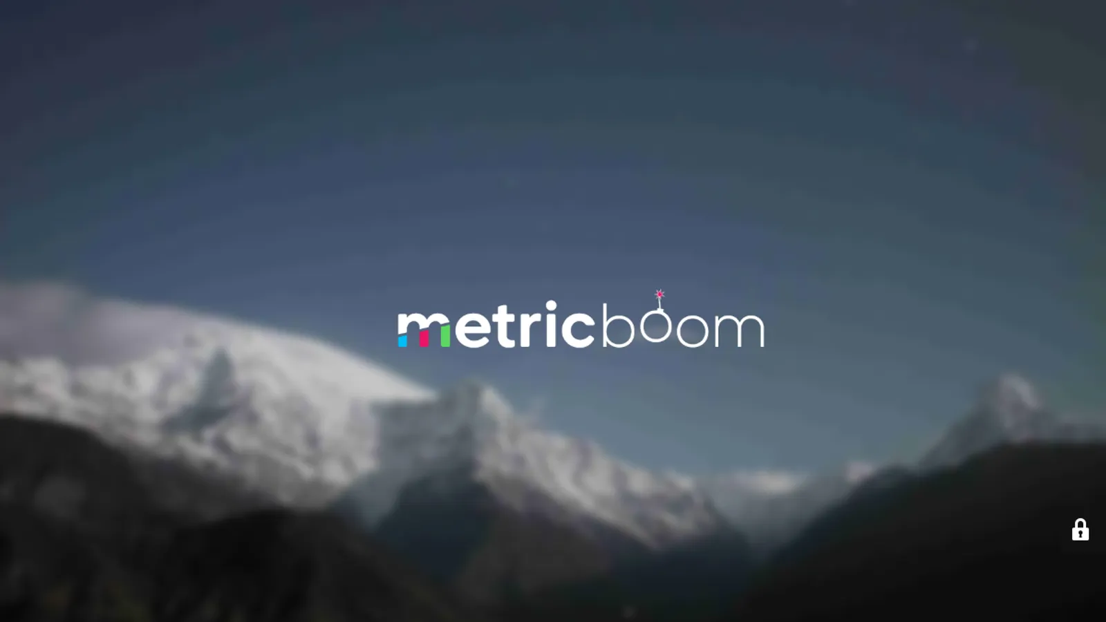 Screenshot of the Metric Boom homepage