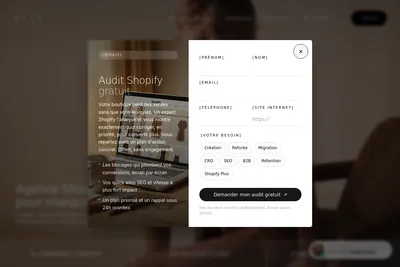 Screenshot of the RYSE AGENCY homepage
