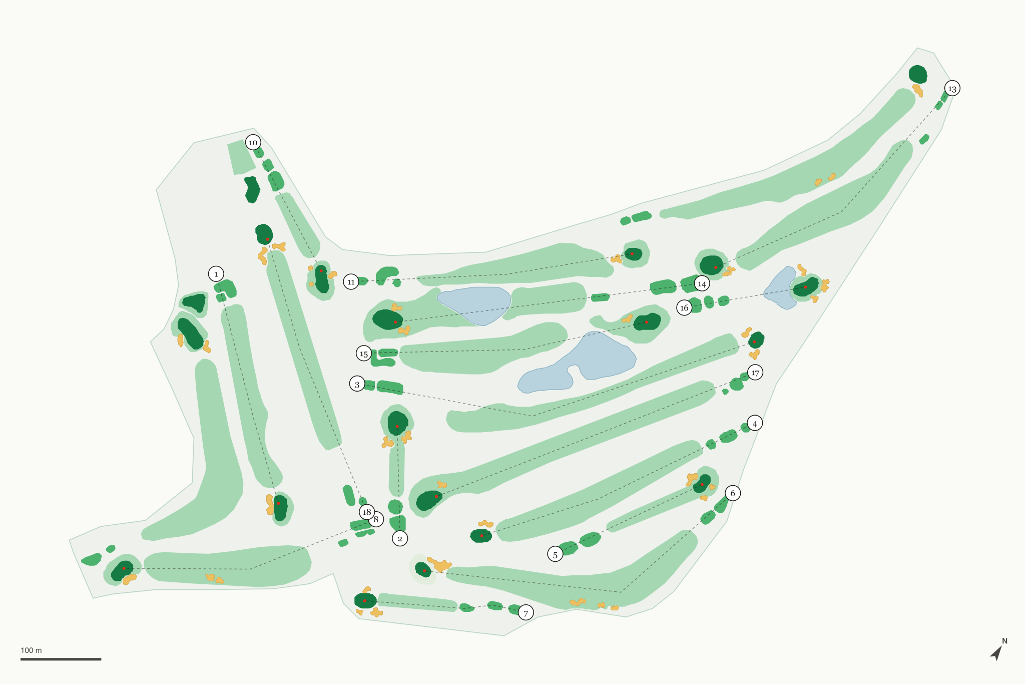 Map of San Dimas Canyon Golf Course