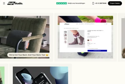Screenshot of the DigifyStudio homepage