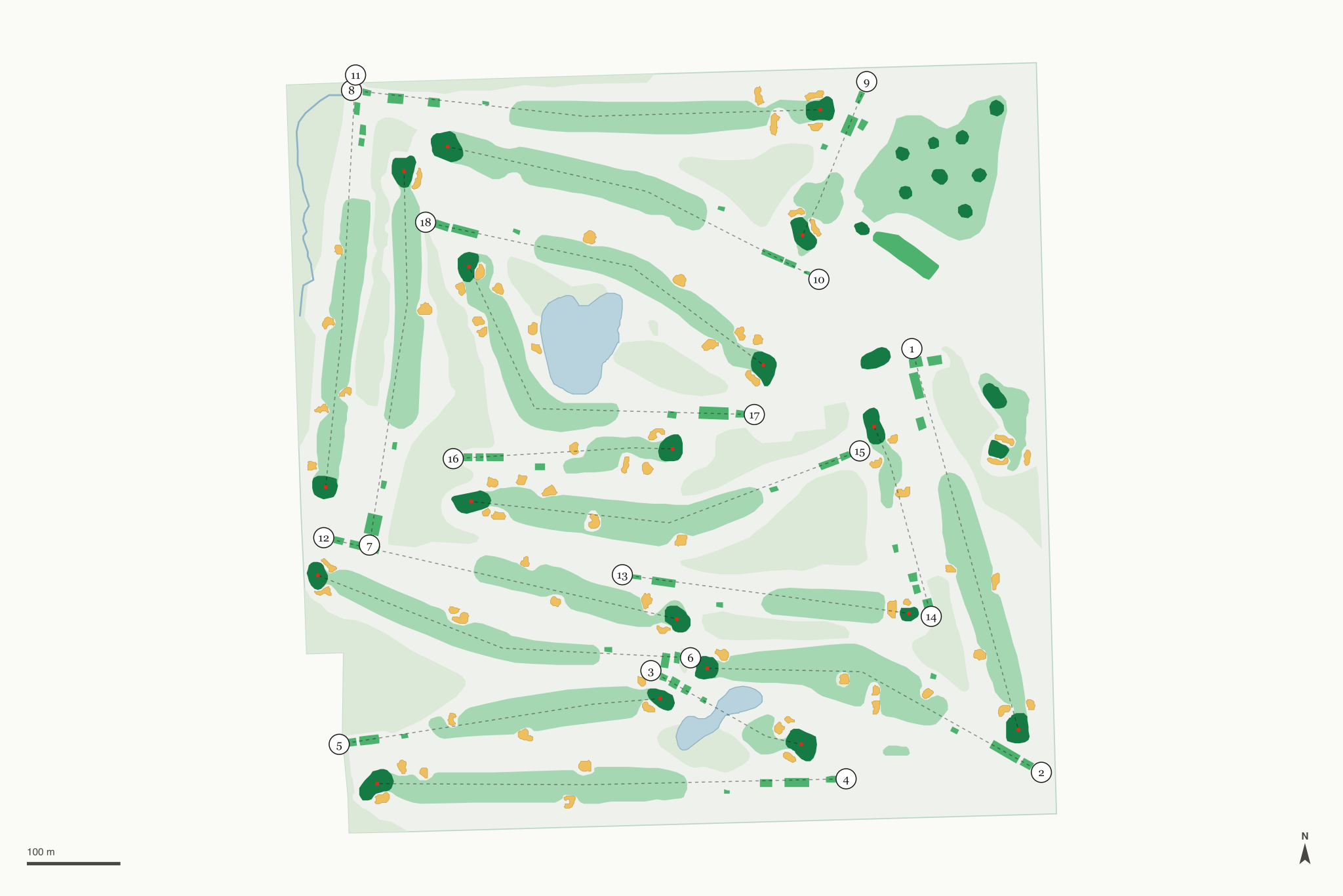 Map of Franklin Hills Country Club