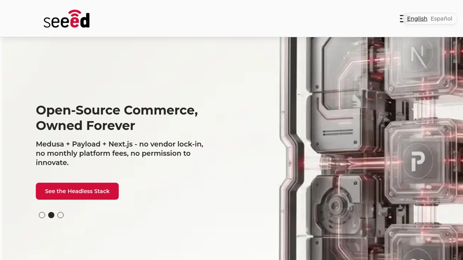 Screenshot of the Seeed LLC homepage