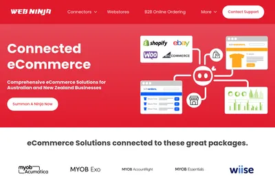 Screenshot of the Web Ninja Pty Ltd homepage