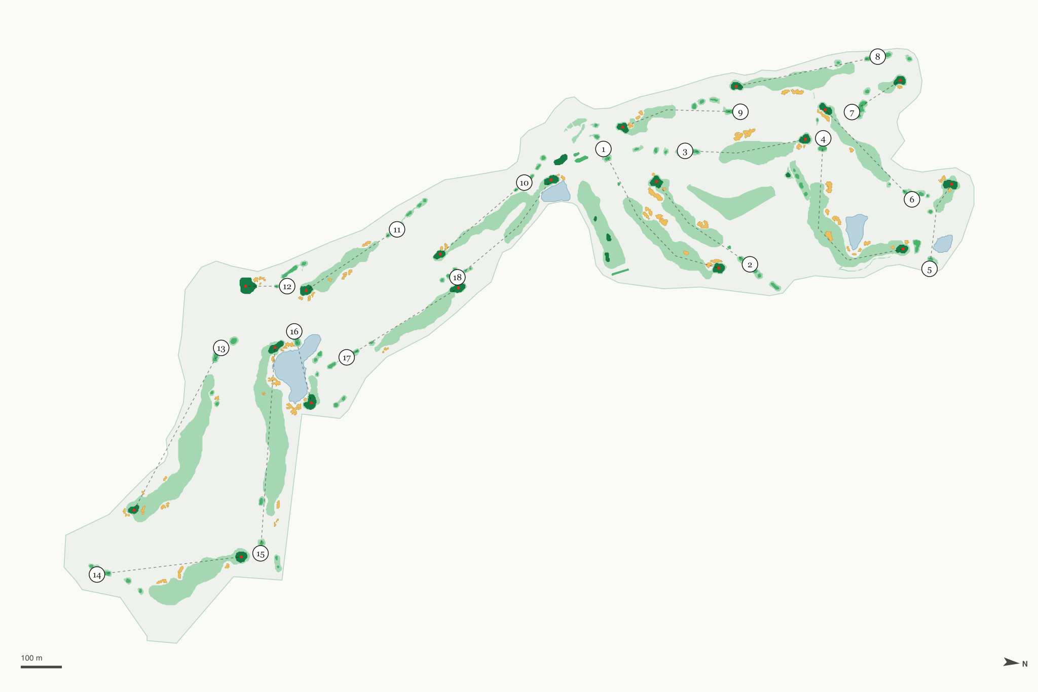 Map of The Golf Club at Devils Tower