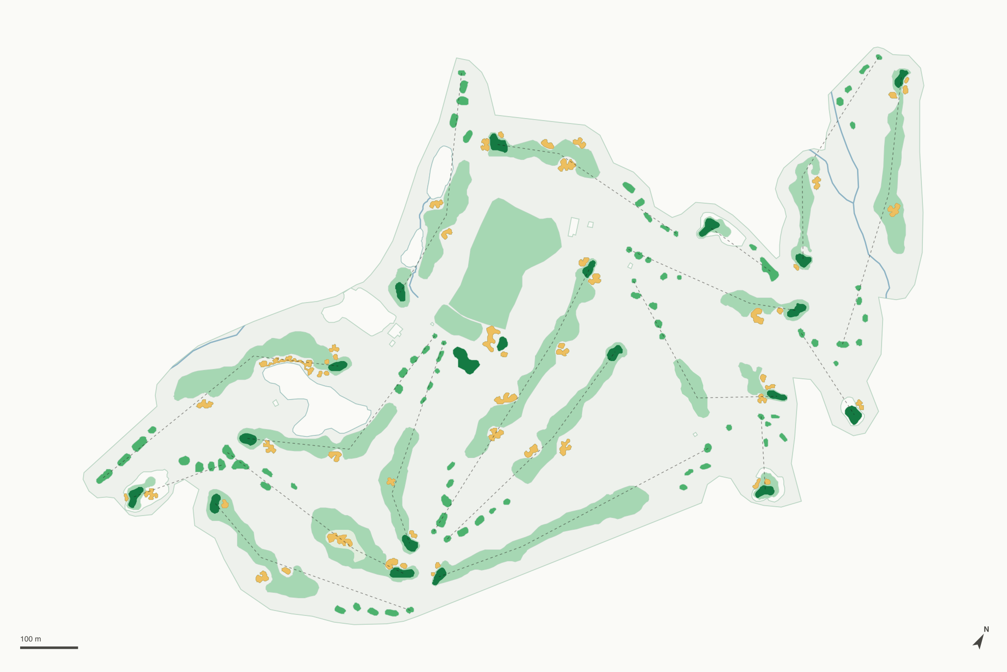 Map of Devil's Thumb Golf Course