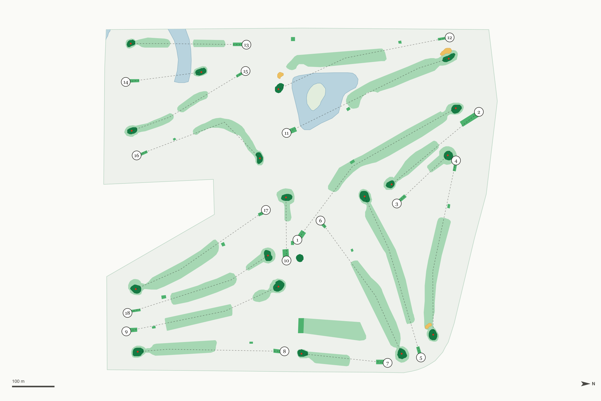 Map of Briggs Woods Golf Course