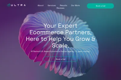 Screenshot of the Ultra Marketing Group homepage