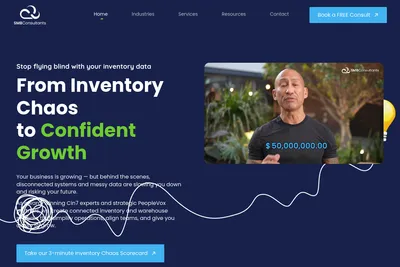Screenshot of the SMB Consultants homepage