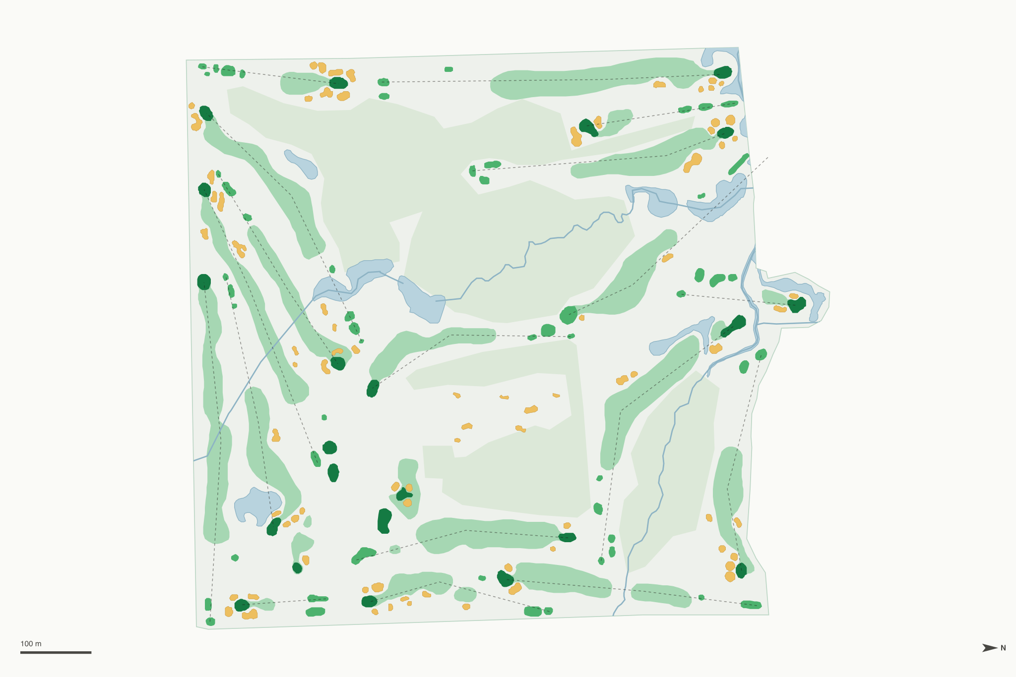 Map of Old Oak Country Club