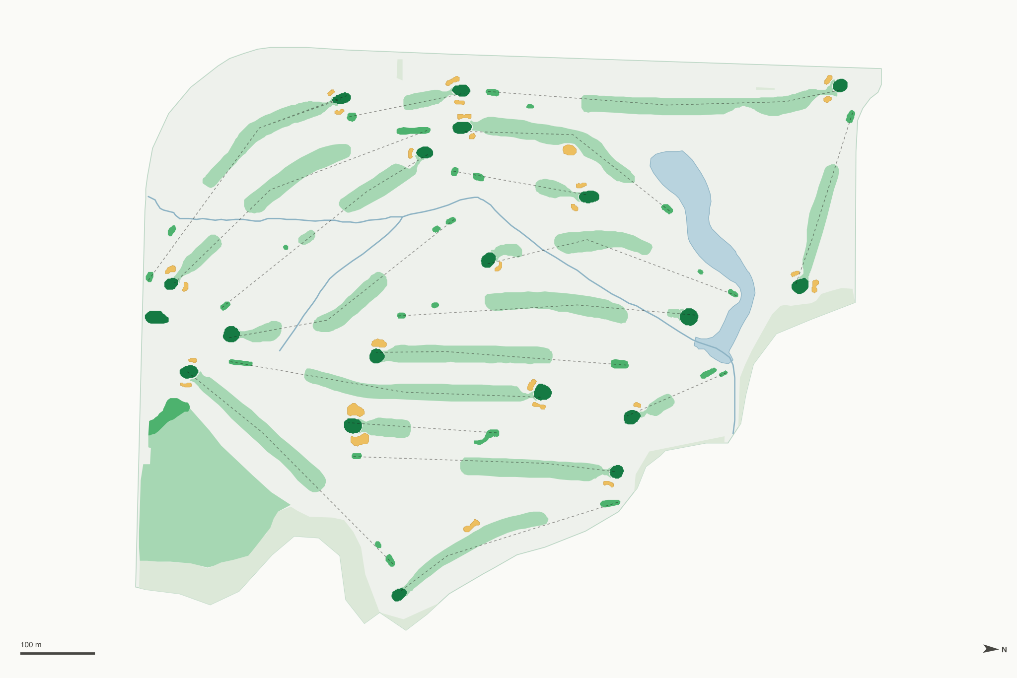 Map of Rozella Ford Golf Course